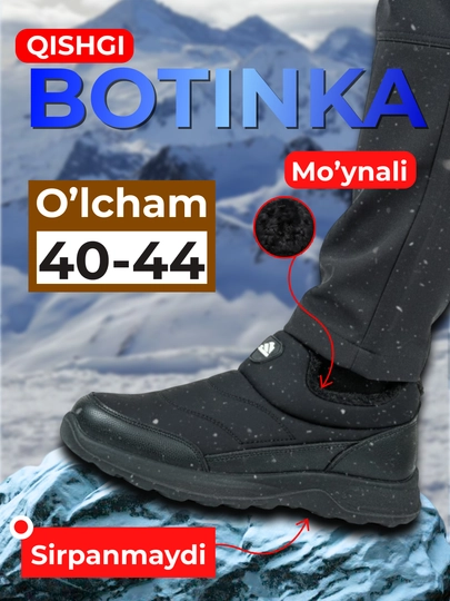Erkaklar qishki poyabzali, botinkalar 40-44 - 