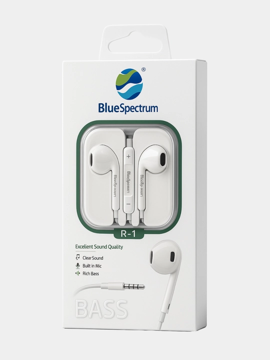 Simli quloqchinlar Blue Spectrum Lightning / Type-C / 3.5 mm Jack, mikrofonli