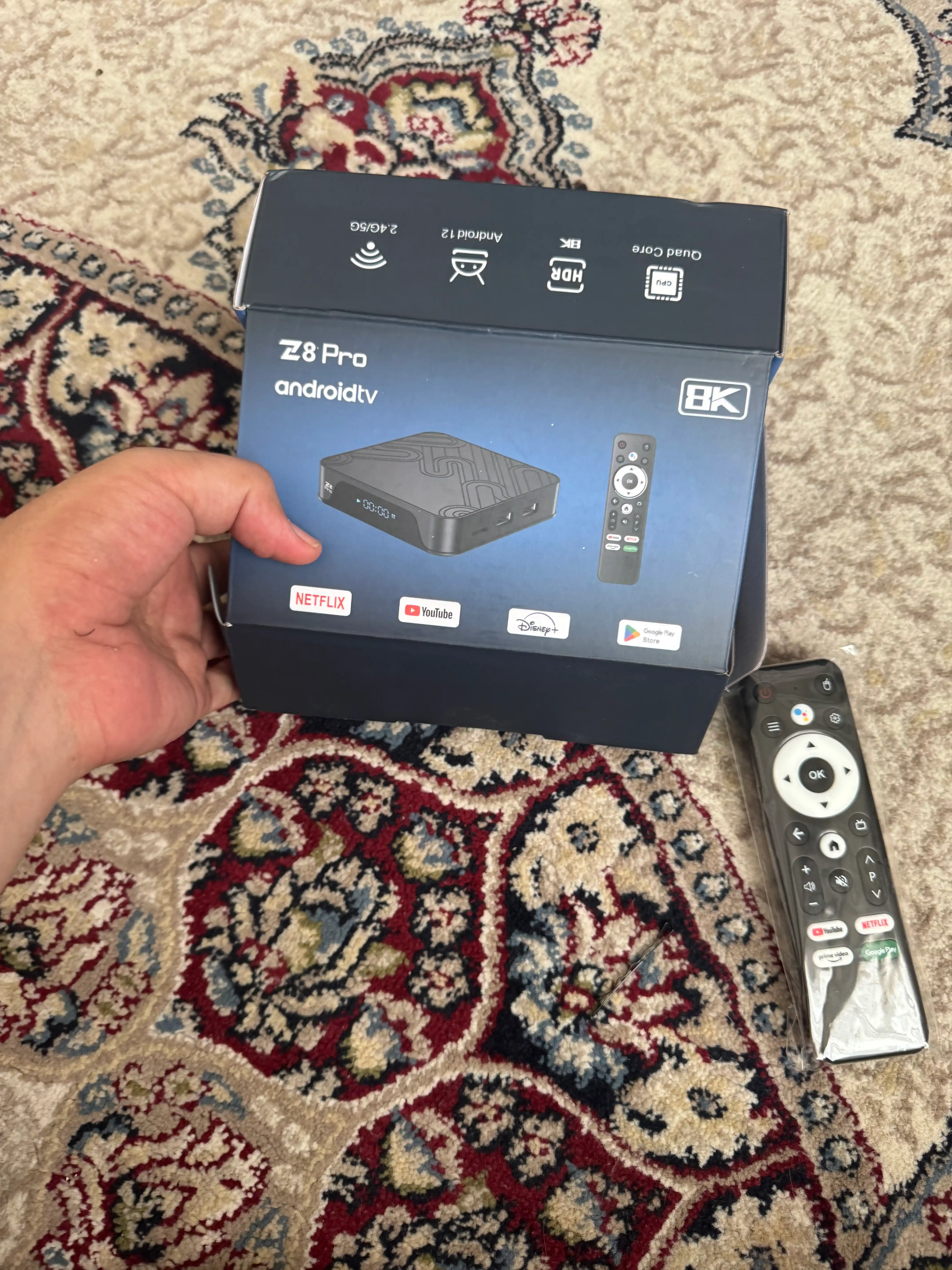 Smart Box tv televizor uchun pristavka TV box Q5, Z6, Z8 Pro, X Box, P5, P7 Android TV