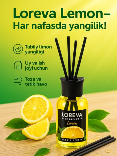 Диффузор ароматизатор Loreva для дома, офиса, авто, 110 мл