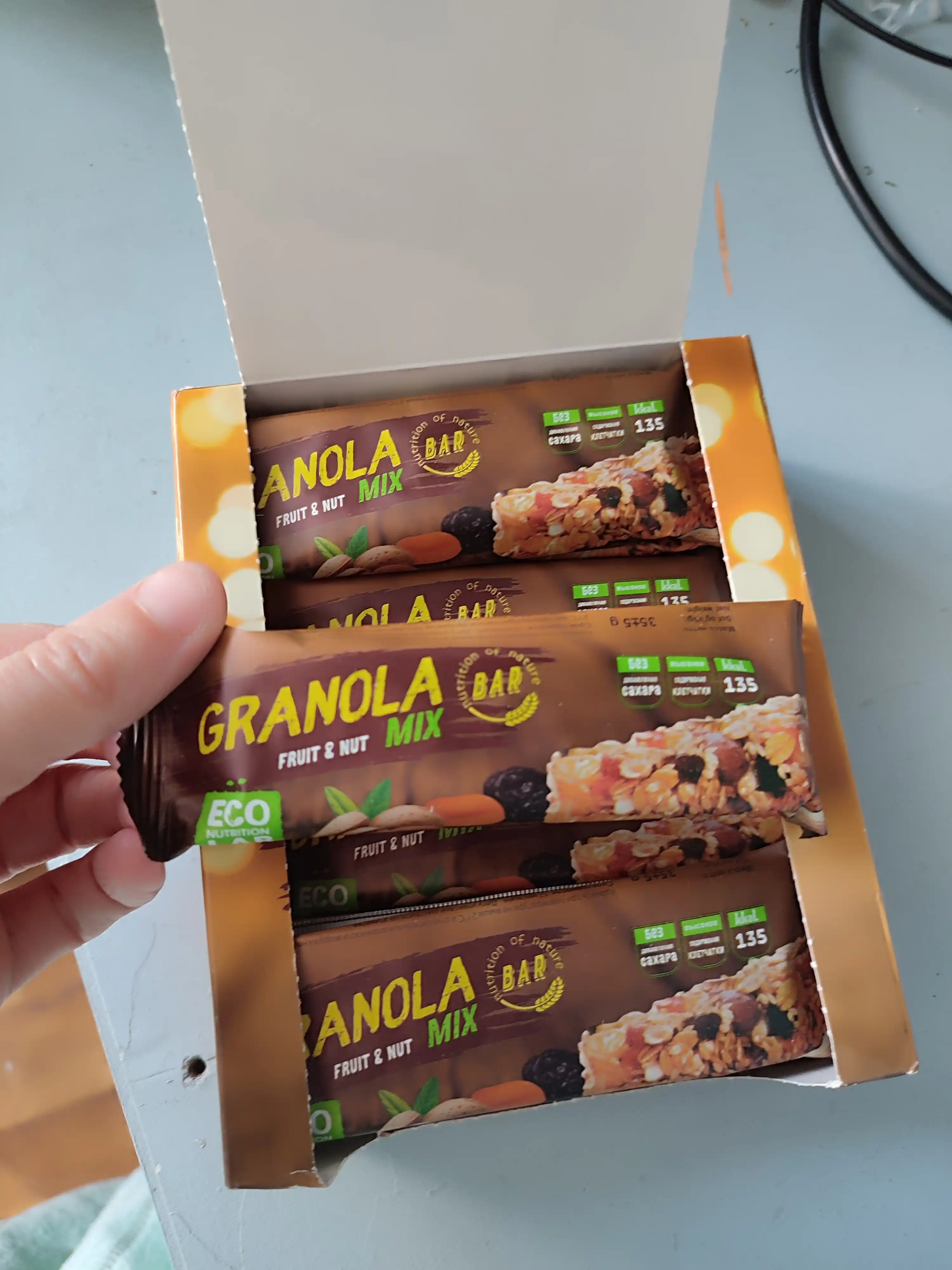 Батончики мюсли Granola ассорти Eco Nutrition Lab, 12 шт