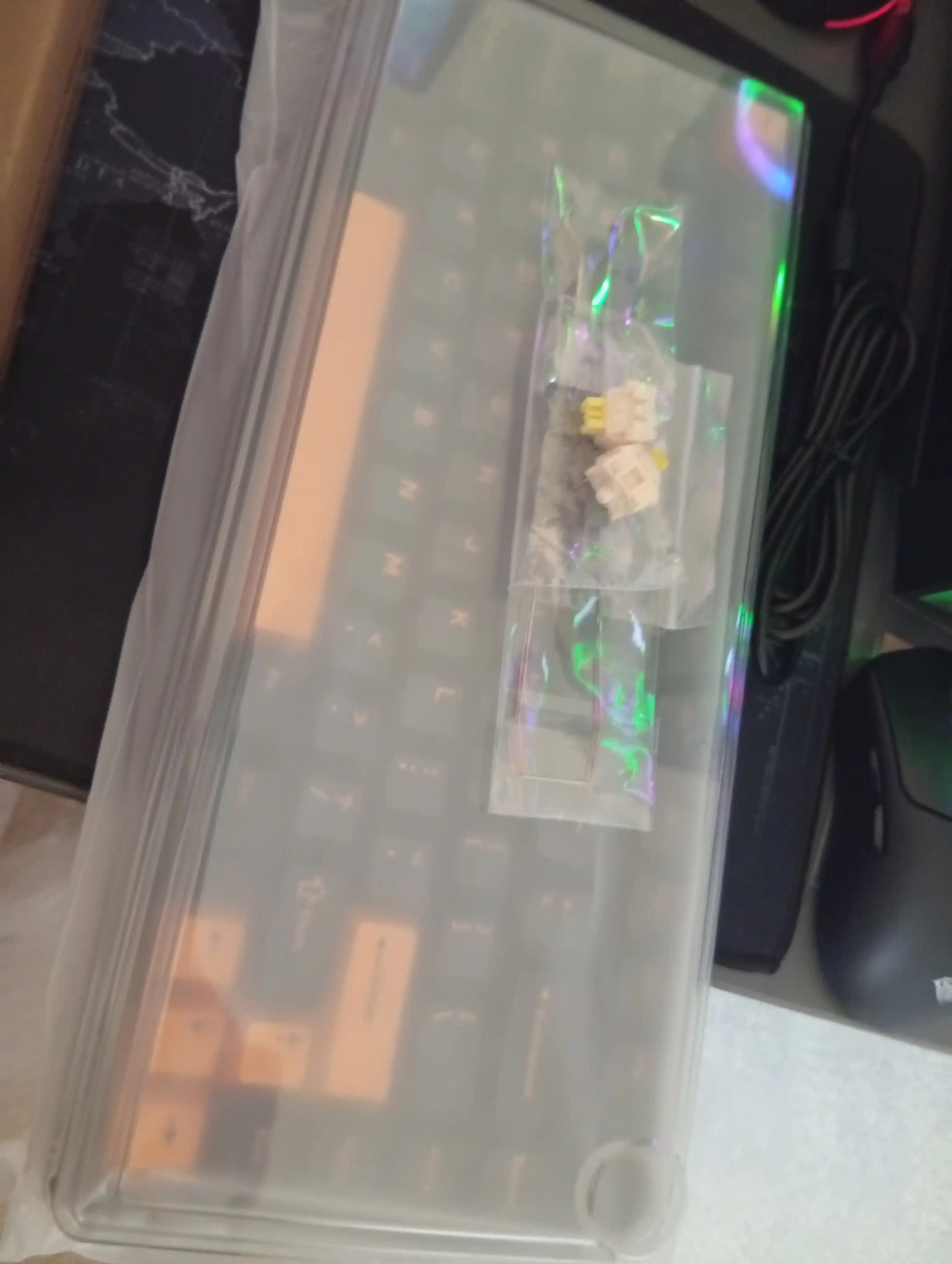 Aula F75 Simsiz + Bluetooth HotSwap, mexanik, o‘yin klaviaturasi, RGB, qora