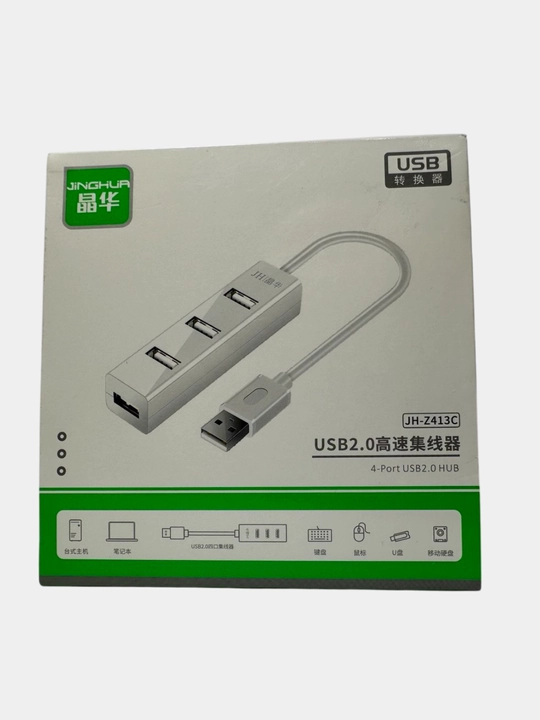 USB HUB 3.0, 2.0  Jinghua Type-A, 4 port, kabel uzunligi 1 metr