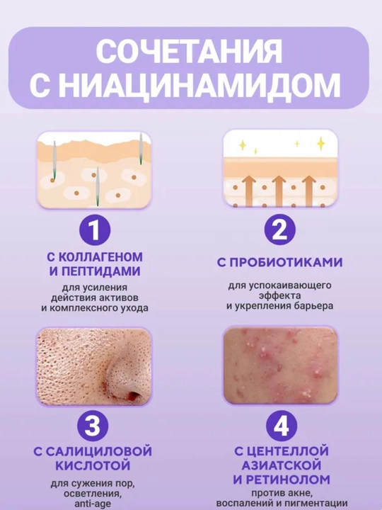 Успокаивающий крем для лица с ресвератролом, от покраснений и раздражений, от акне 50 мл