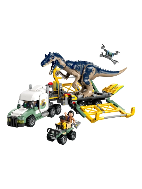 Конструктор LEGO Jurassic World 76966 Миссии динозавров: грузовик для перевозки аллозавров