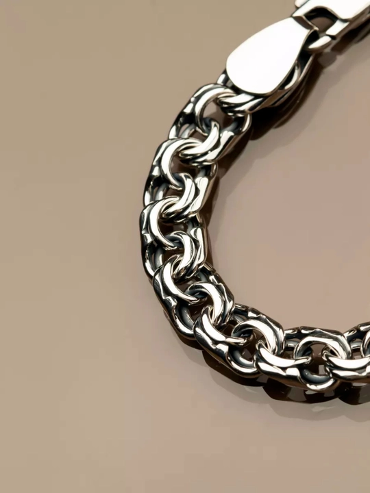 Erkaklar uchun 925 probali kumush zanjir 50 gr, 55 sm, qlinligi 8 mm Sumayya Silver