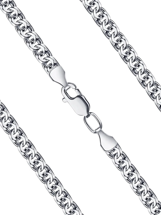 Erkaklar uchun 925 probali kumush zanjir 50 gr, 55 sm, qlinligi 8 mm — Sumayya Silver