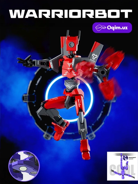 Dummy 13 Titan 14 T13 roboti, magnitli sharnirlar, harakatlanuvchi, 3D konstruktor-figura