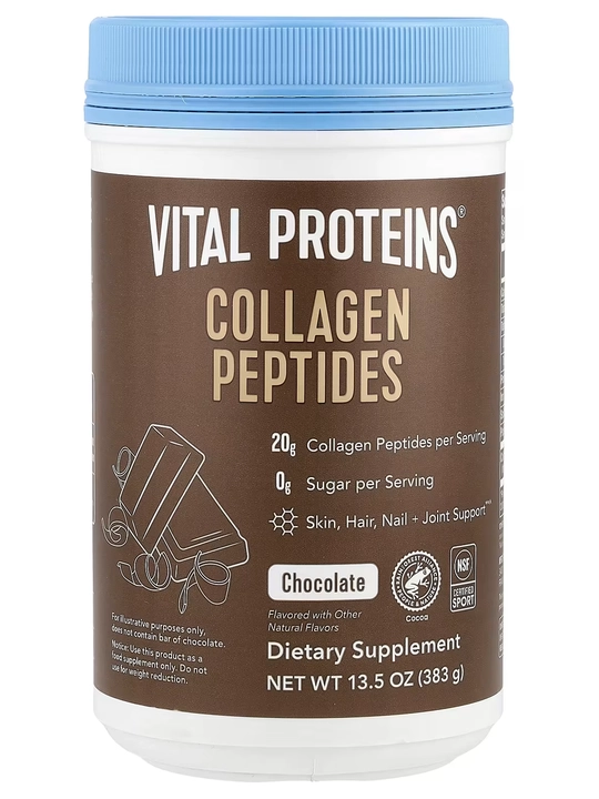 Коллагеновые пептиды, Vital Proteins, шоколад, 383 г