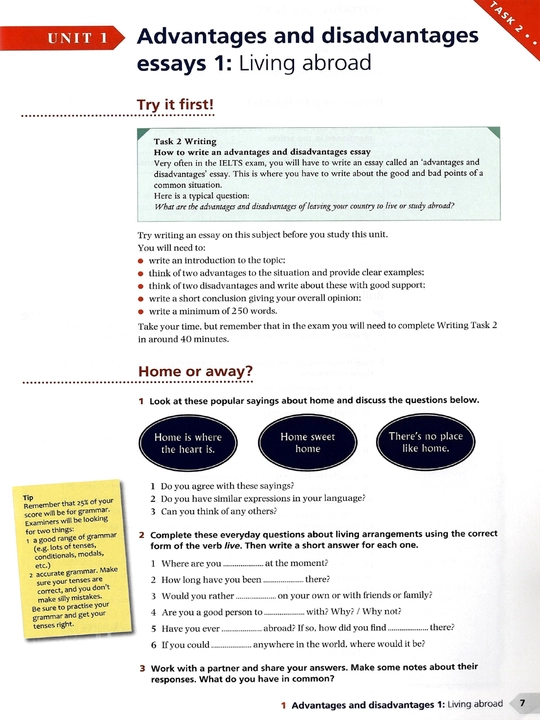 IELTS Advantage: Writing Skills (A4 FORMAT)