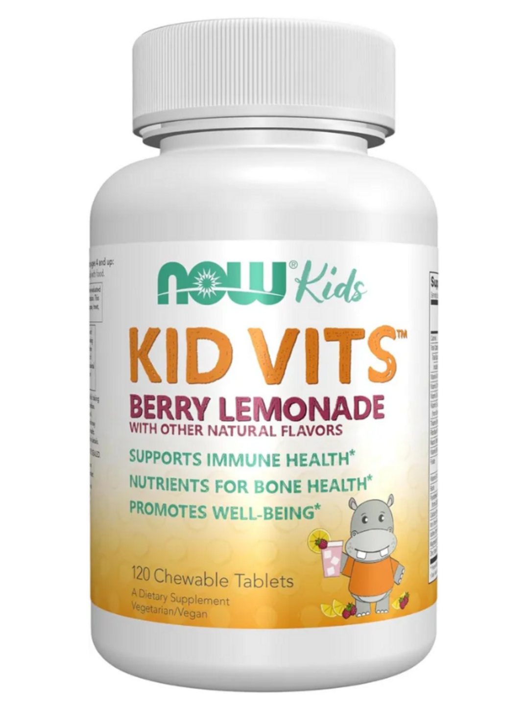Kid Vits, Now Foods, детские витамины, со вкусом ягодного лимонада, 120 таблеток