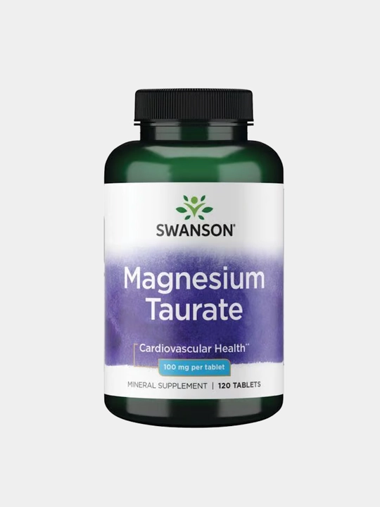 Swanson Magniy taurat (taurinat, taurate) 100 mg tabletkalarda
