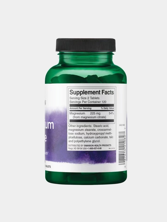 Swanson Magniy Sitrat (Citrate) tabletkalarda