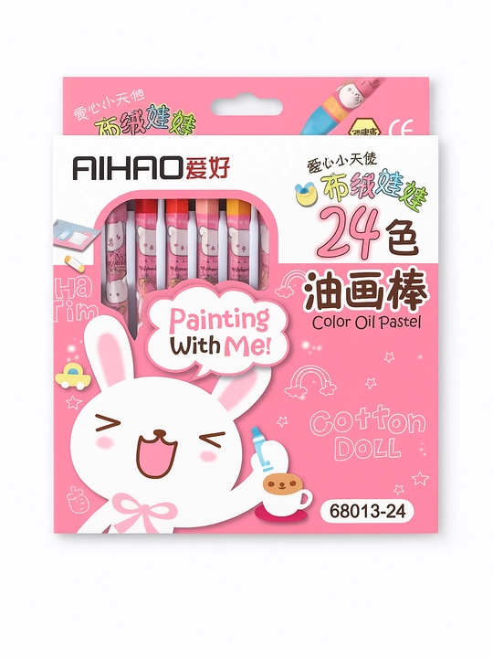 Mumli bo‘yoq bo'rlar AIHAO 68013-24, 24 rang - 