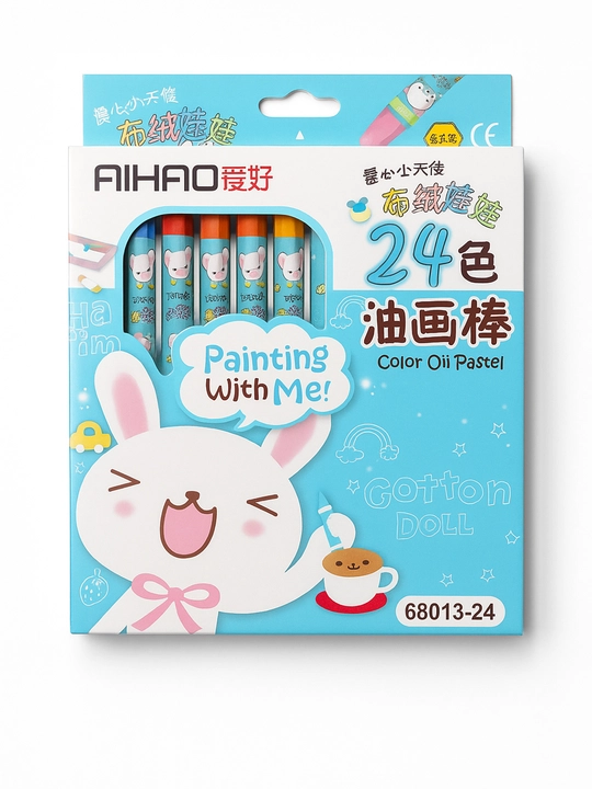 Mumli bo‘yoq bo'rlar AIHAO 68013-24, 24 rang - 