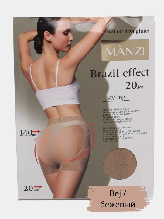 Manzi Brazil Effect kapron kalgotkilar, kapron kolgotkalar ayollar uchun 20-40 Den