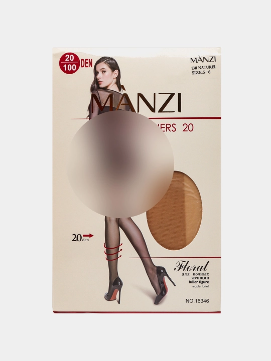 Manzi Brazil Effect kapron kalgotkilar, plus-size ayollar uchun 20-40 Den - 