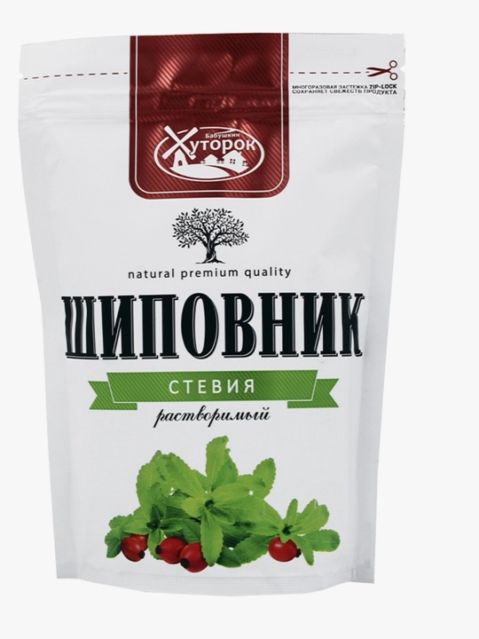 Steviya bilan tabiiy granulalangan naʼmatak, Babushkin Xutorok, 75 g - 