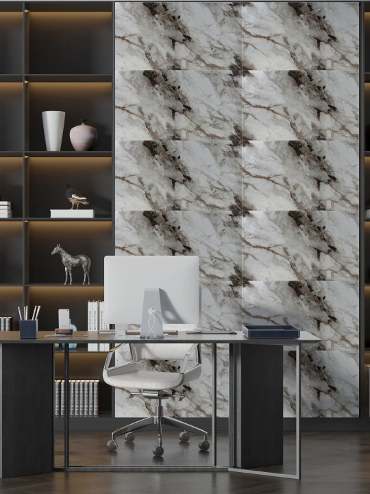 Har qanday xonadagi devorlar uchun 3D PVX panellar, namlikka chidamli, 300 x 600 mm