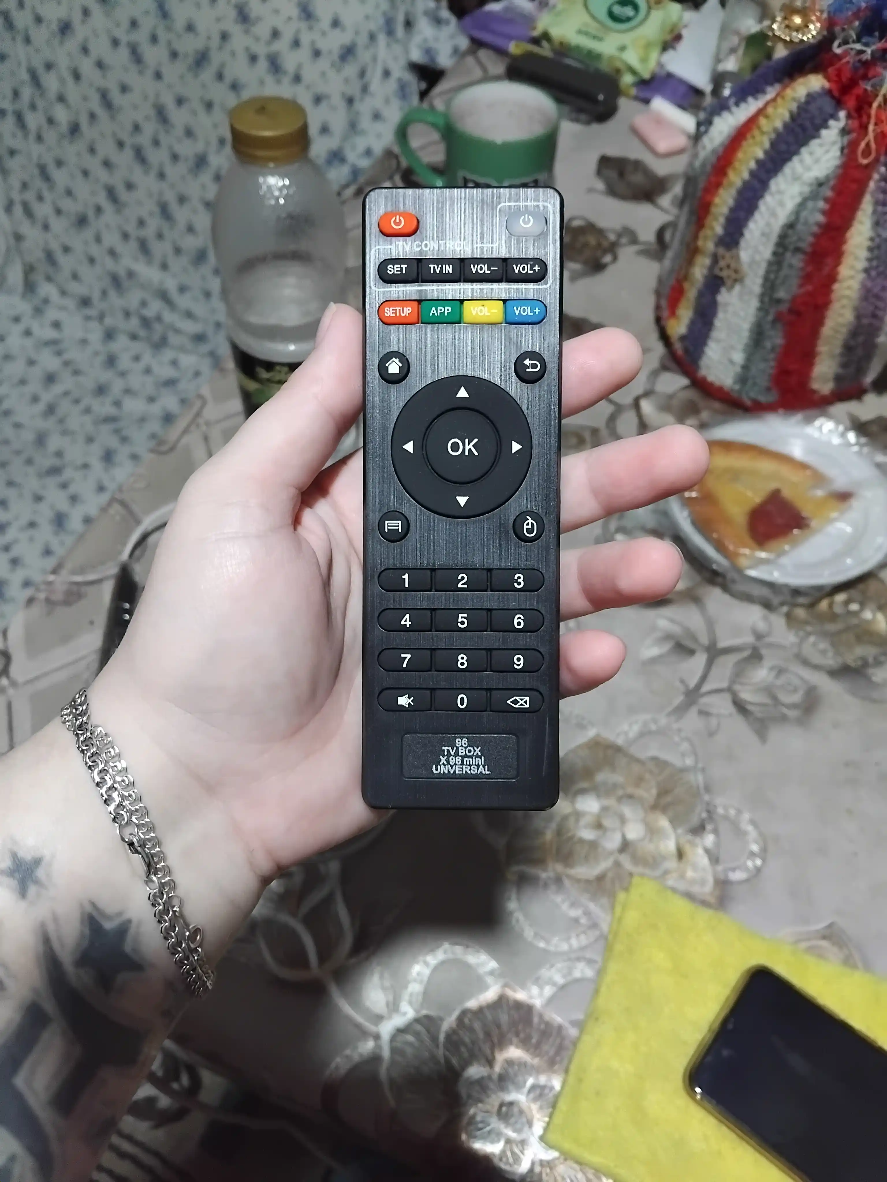 Android TV Box X96mini, X96Q PRO, G10S, Q5 uchun pult ovozli boshqaruv va Air Mouse bilan