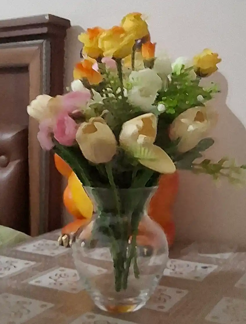 Ваза для цветов и сухоцветов стеклянная Pasabahce Flora 15 см декоративная прозрачная