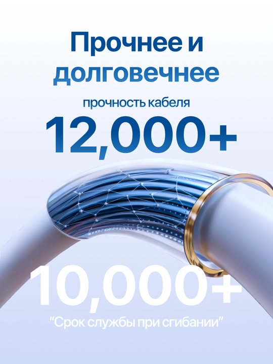 USB Type-C 3.1 kabel, 6A, tez zaryadlash va ma’lumot uzatish uchun