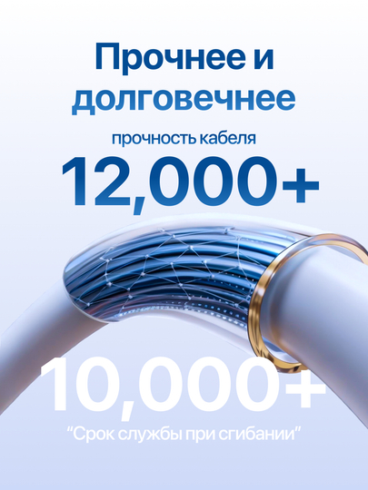 USB Type-C 3.1 kabel, 6A, tez zaryadlash va ma’lumot uzatish uchun