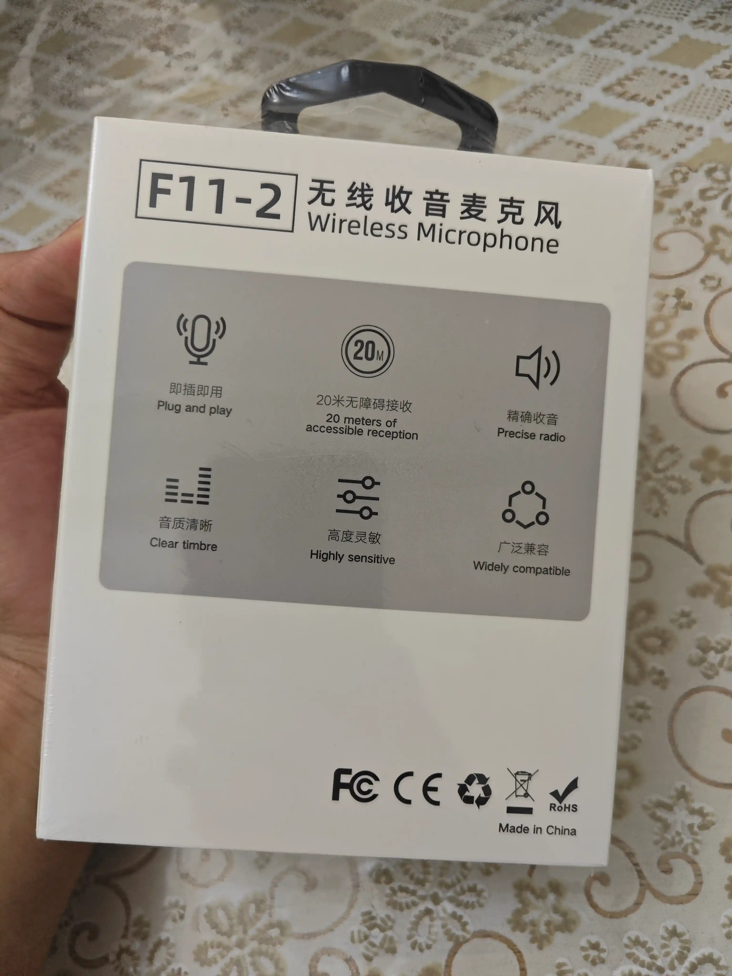 IPhone va Android uchun Type-C ulagichiga ega simsiz 2 tasi 1 da kamerali mikrofon