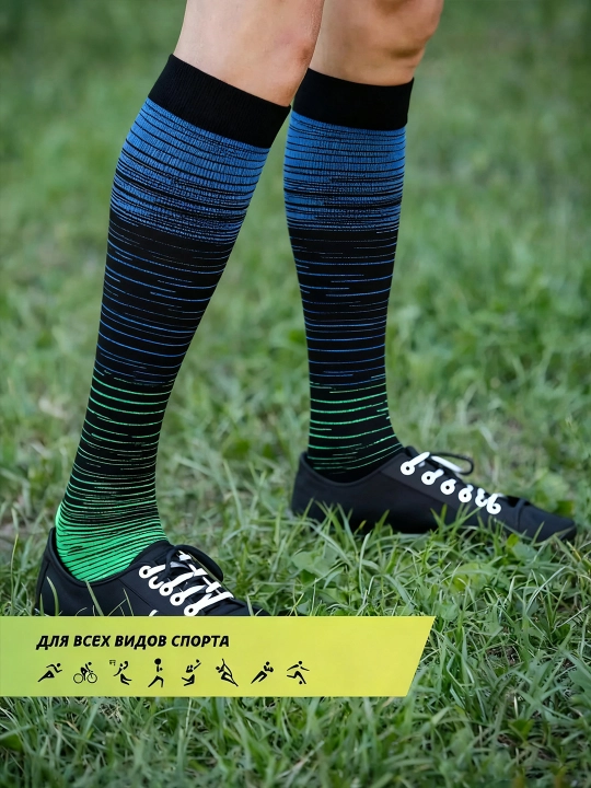Zip Sox varikozga qarshi kompressli paypoqlar, nano qoplamali fermuarli paypoqlar, 2 dona