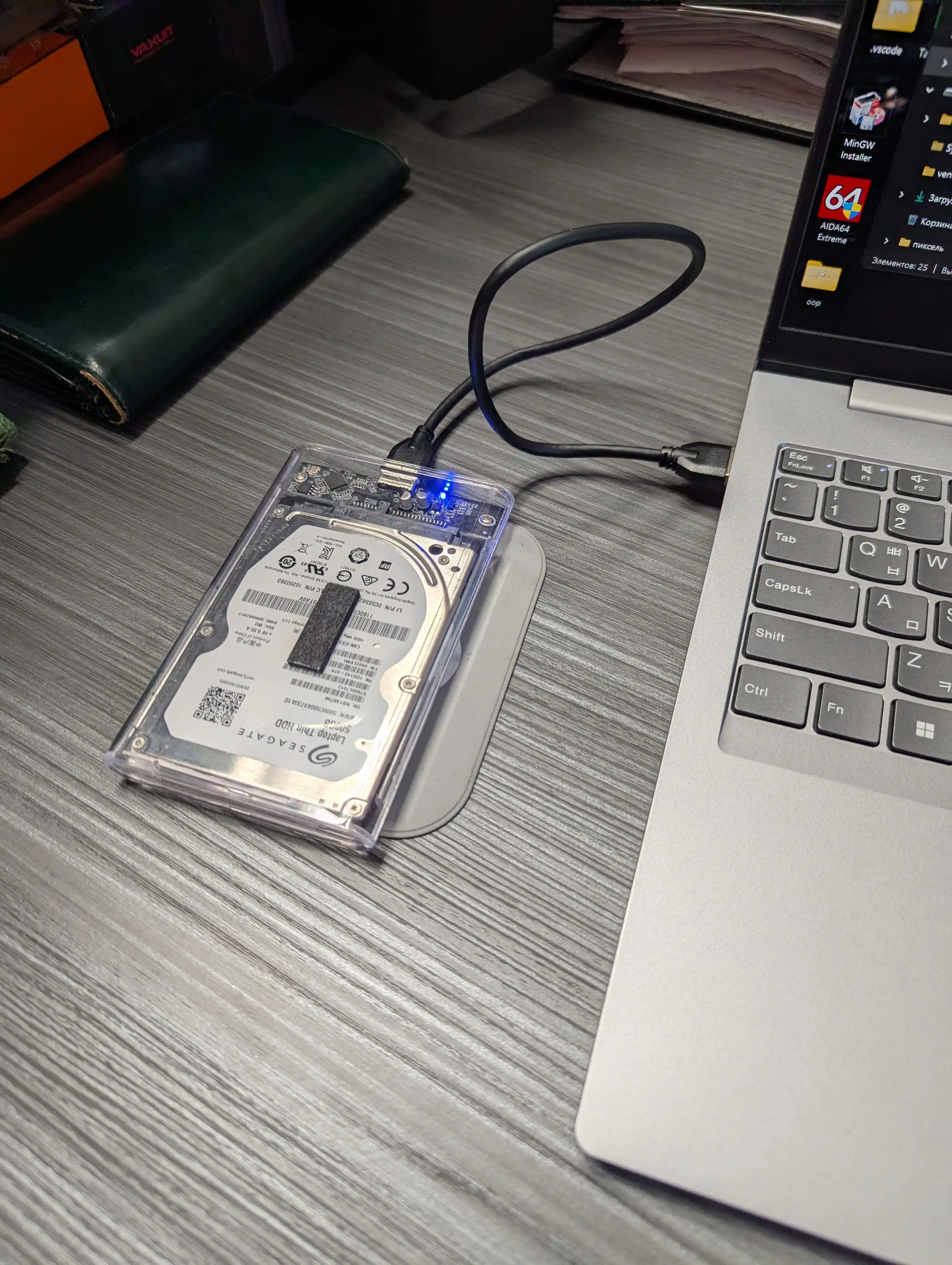 HDD SSD uchun USB 3.0 qolip keys 2.5 noutbuk qattiq diski va SSD uchun,tashqi qora quti