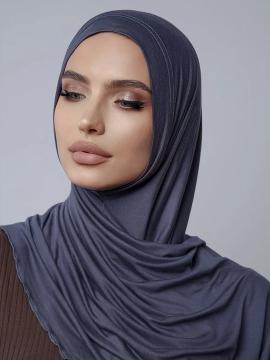 Kaliforniya tayyor kiymali sharf ayollar ro‘moli,hijob, haj va umra uchun mos, 175 x 75 sm