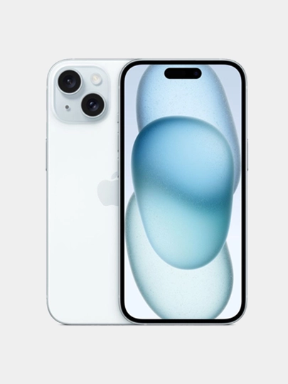 Смартфон Apple iPhone 15 128 ГБ, nanoSim+eSim, синий