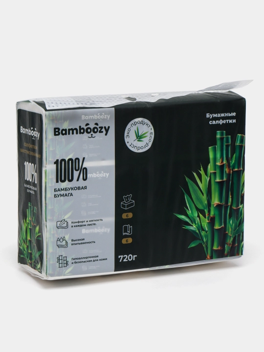 Гипералергеная салфетка Bamboozy, 6 слоя, 6 шт