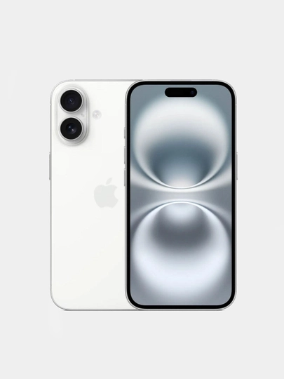 Смартфон Apple iPhone 16 128 ГБ, nanoSim+eSim, белый