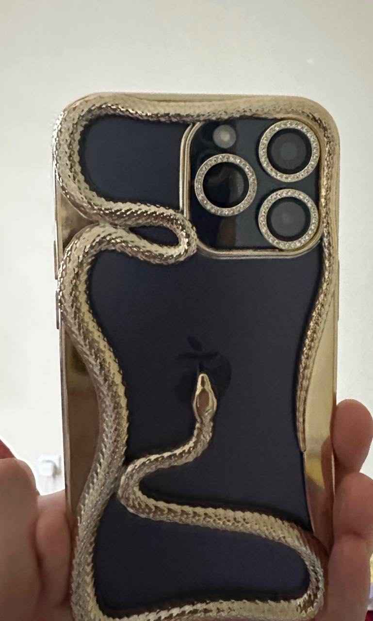 Чехол для iPhone 11, 12, 13, 14, 15, 16, 17, Pro, Pro Max, Plus Змея