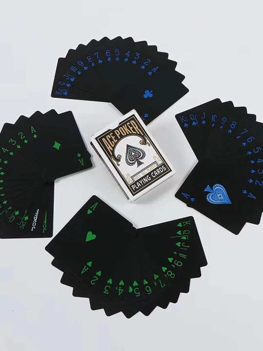 Ko'p rangli kartalar, poker uchun, fokuslar uchun, boshqa o'yinlar, 1 to'plam 54 dona