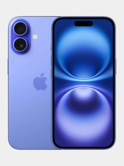 Смартфон Apple iPhone 16 128 ГБ (nanoSim+eSim), синий