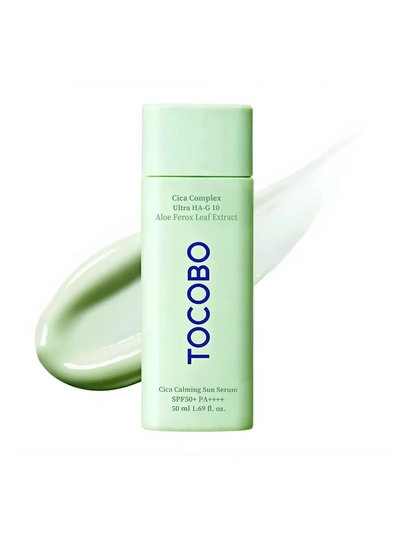 Солнцезащитная сыворотка Tocobo Cica Calming Sun Serum SPF50+ PA++++, 50 мл - 