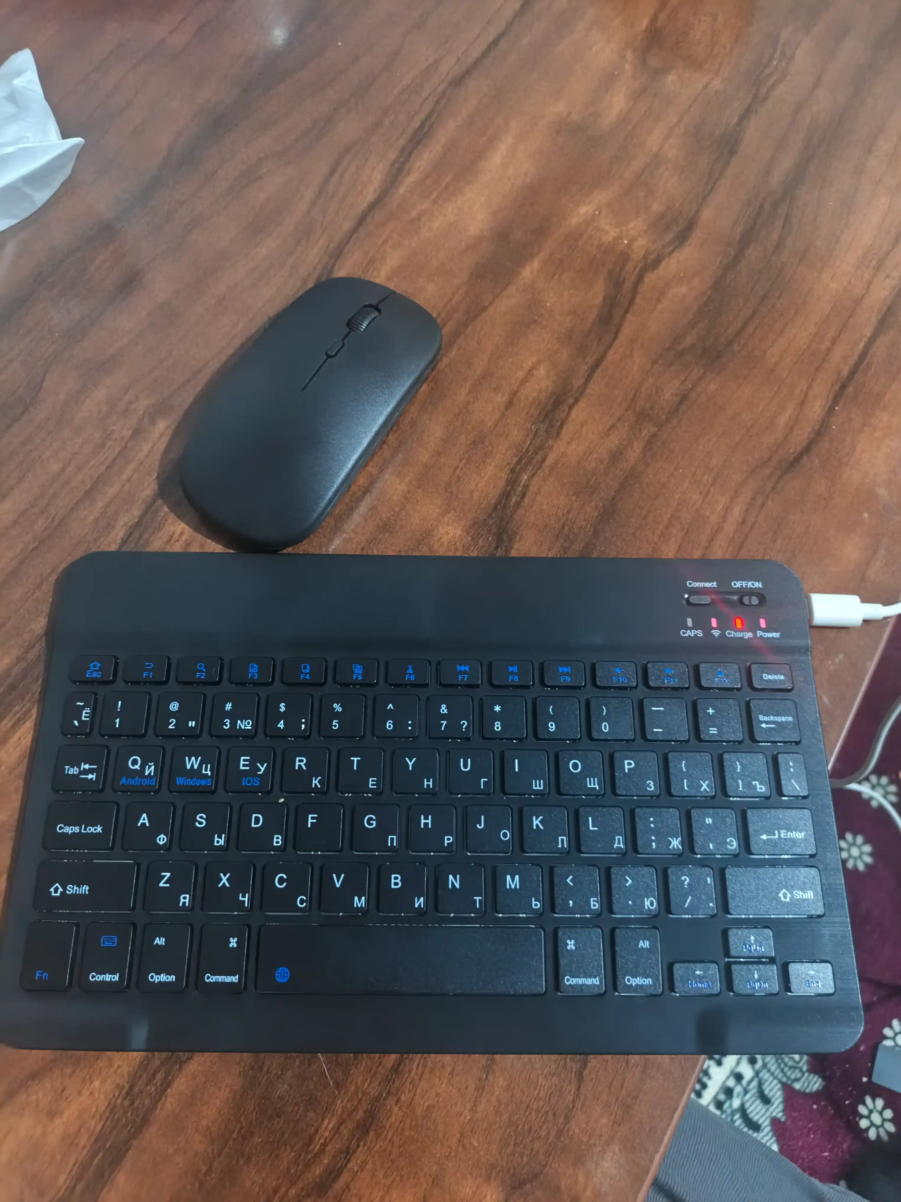 Ультратонкий беспроводной комплект Bluetooth-клавиатуры и мыши Keyboard