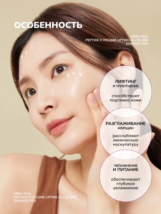 Эссенция для лица, MEDIPEEL+, Peptide 9, Volume white cica, Volume lifting, Volume essence, 100 мл
