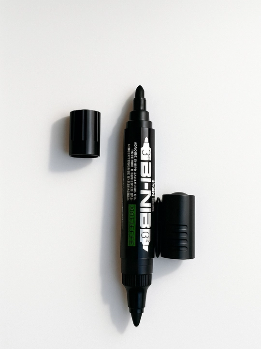Qora marker, doimiy TWIN HJ-36T, 3 donadan