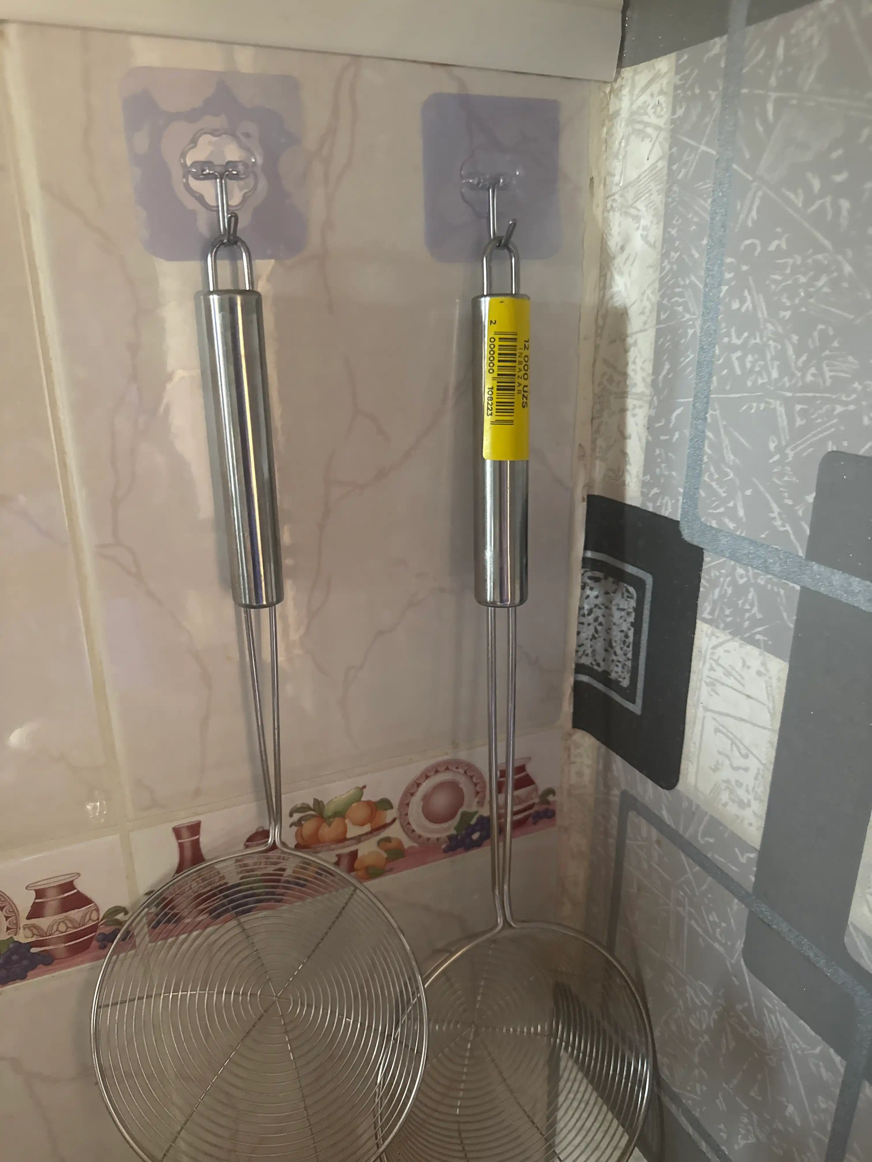 Ilgichlar, oshxona va hammom uchun o'zi yopishqoq devor ilgichlar, 15 kg yukgacha