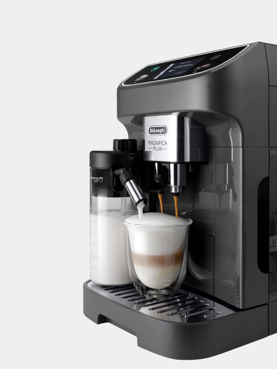 De’Longhi Magnifica Plus kofe mashinasi, sensorli displey, 3.5 dyuym, 4 ta profil