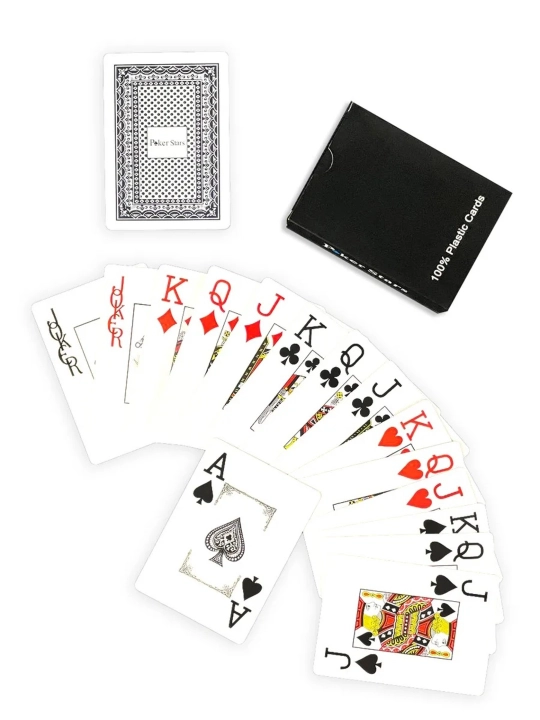 Игральные пластиковые карты, Покер Старс, 1 колода, 54 карты