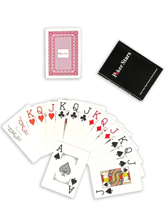 Игральные пластиковые карты, Покер Старс, 1 колода, 54 карты