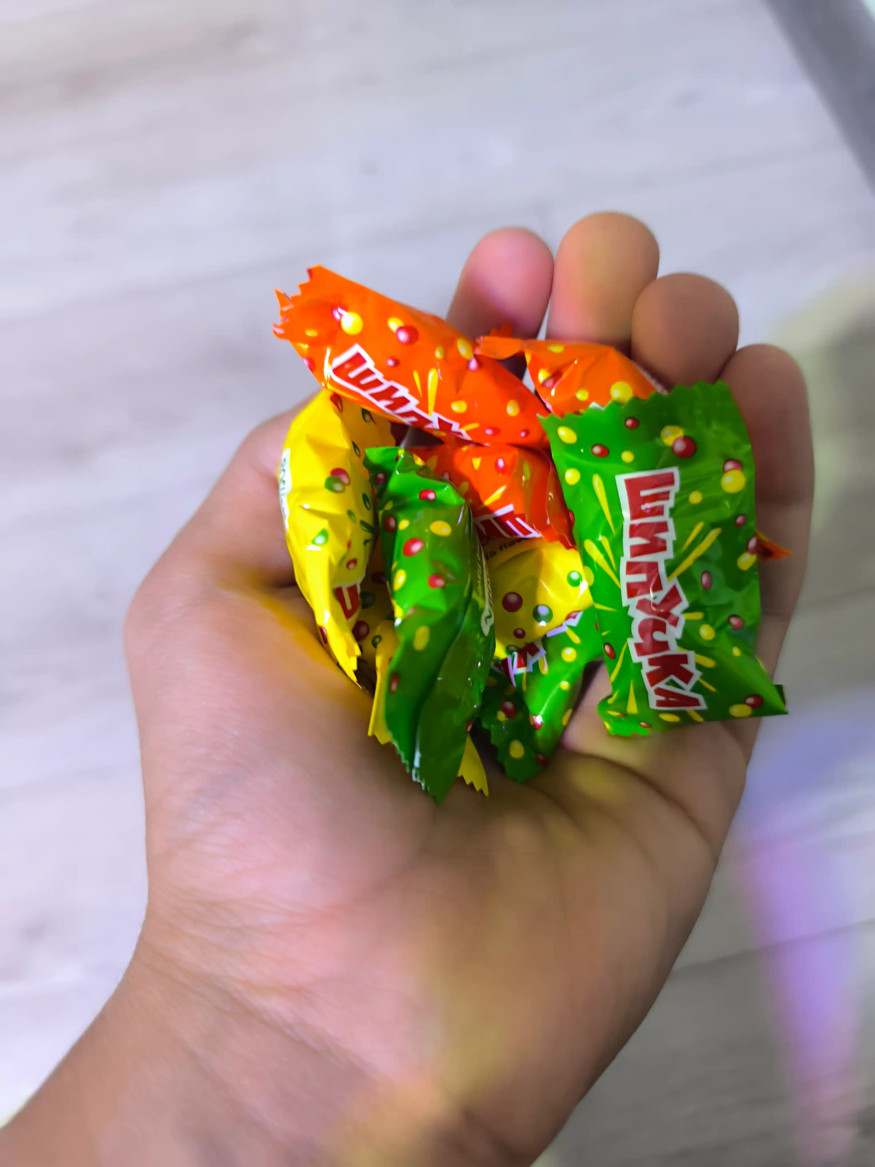 Карамель Roshen Шипучка с порошковой начинкой, 1 кг