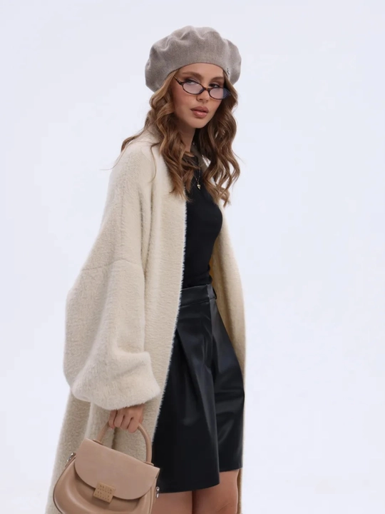 Ayollar shapkasi, beret, issiq shapka, qishki bosh kiyim, mo'ynali shapka, trikotaj beret