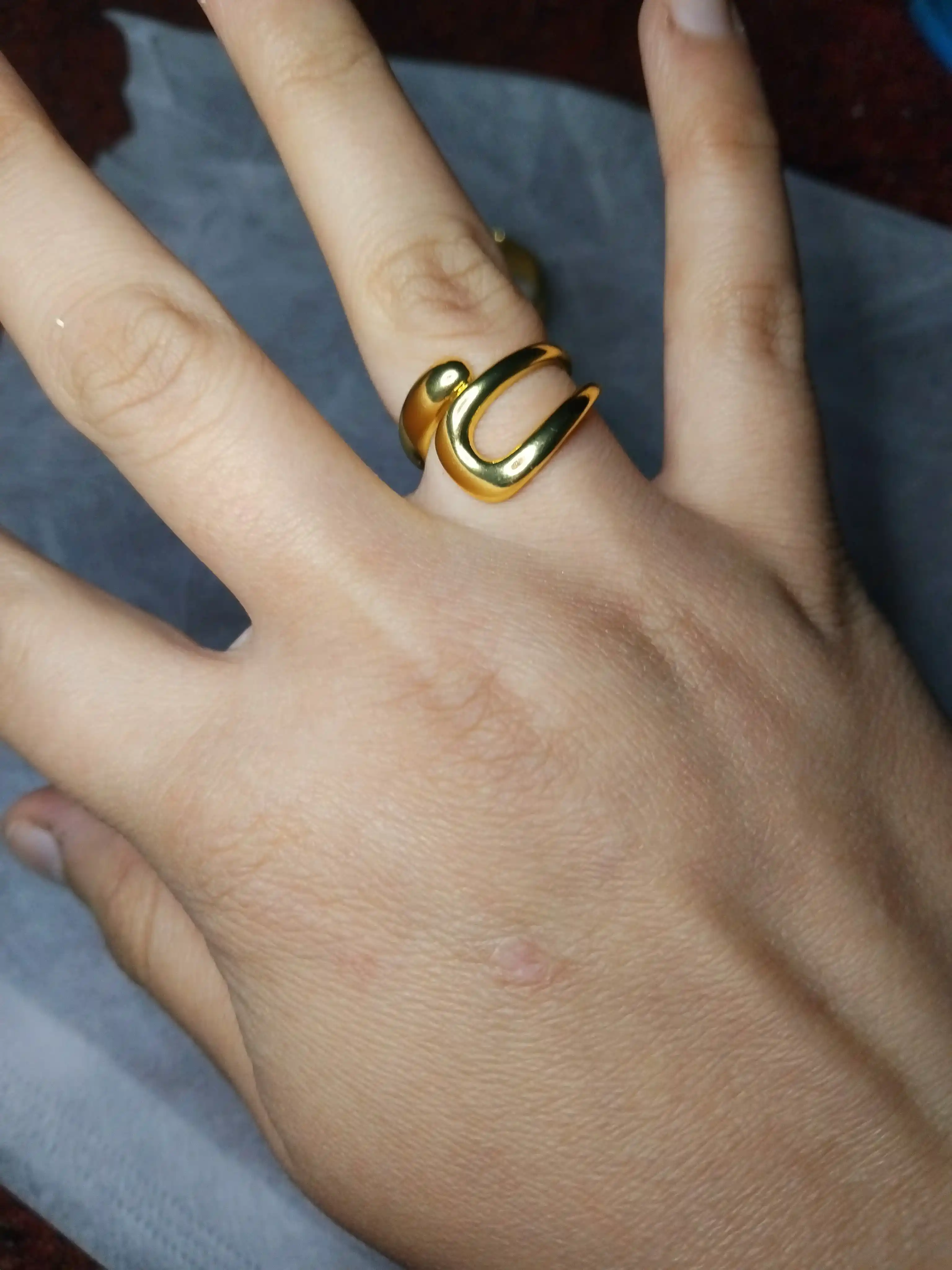Женское кольцо, Gold and Silver