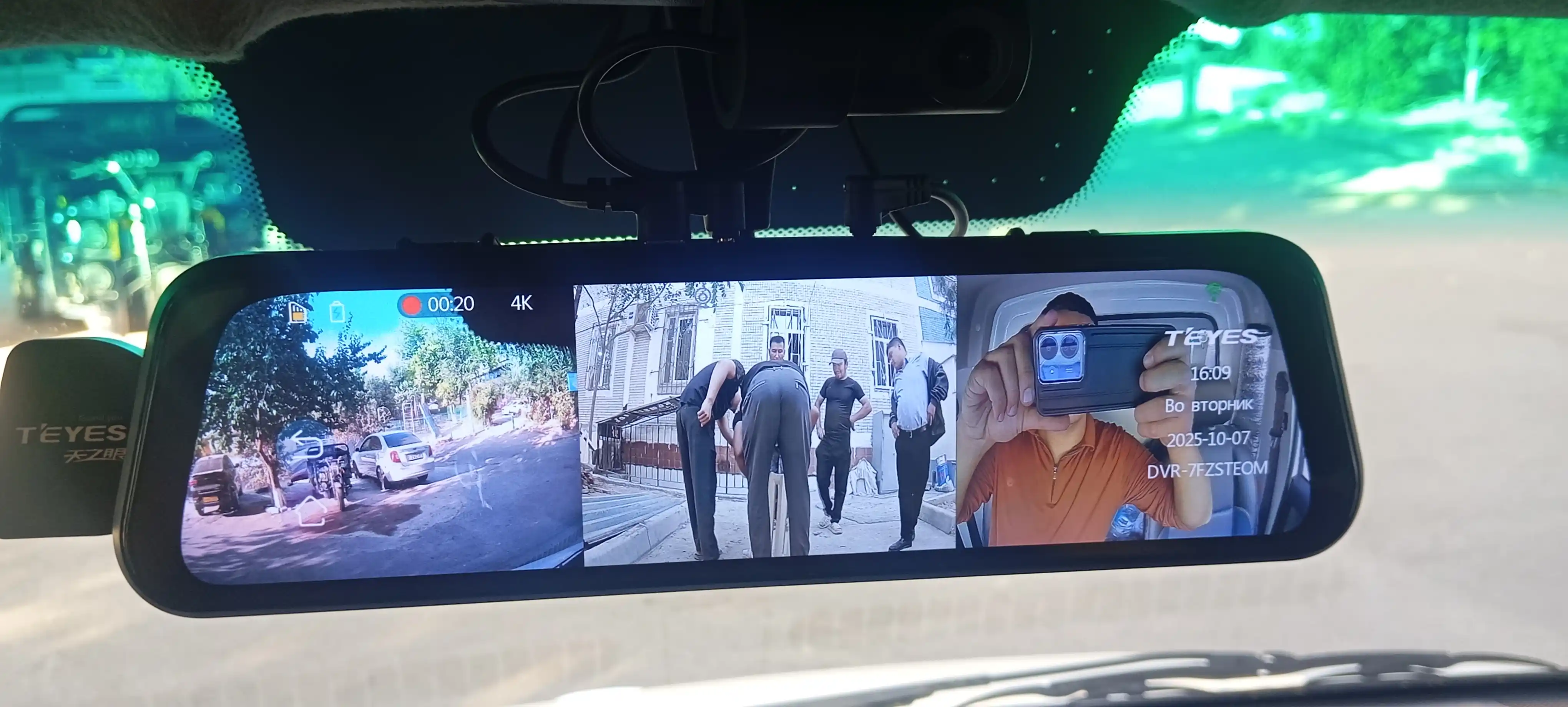 Videoregistrator TEYES Q8, 2K, Wi-Fi ulanish, Adas, BSD 3ta kamera, sensor boshqaruv