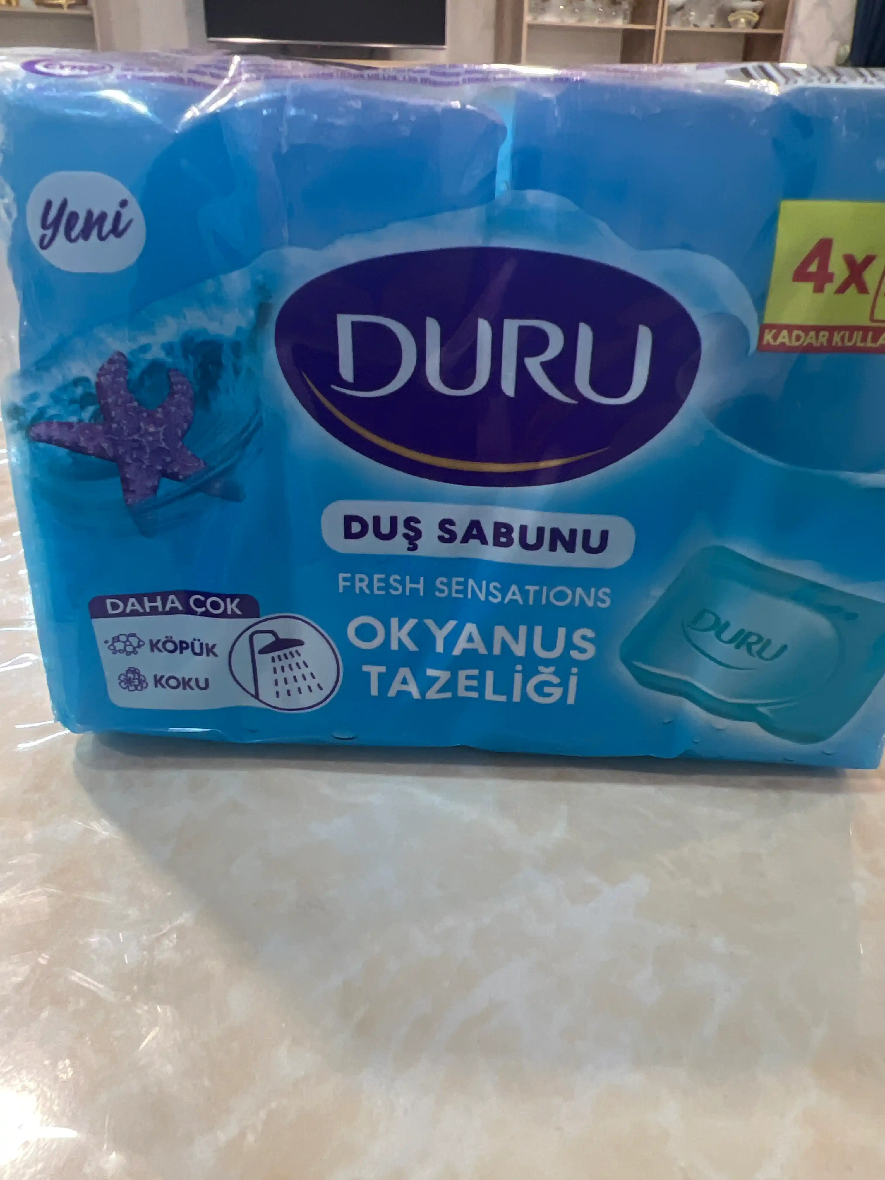 Dush sovuni Duru, okeanning yengilligi, 4ta 150 grdan